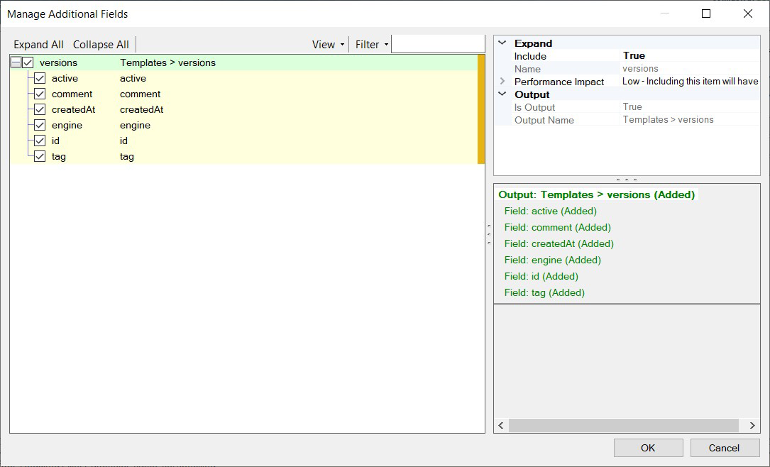 SSIS Mailgun REST Source - Manage Additional Fields